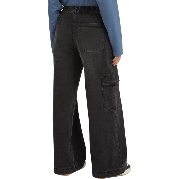 2025 O'Neill Womens O'Riginals Denim Cargo Pants 1550161 - Black Out